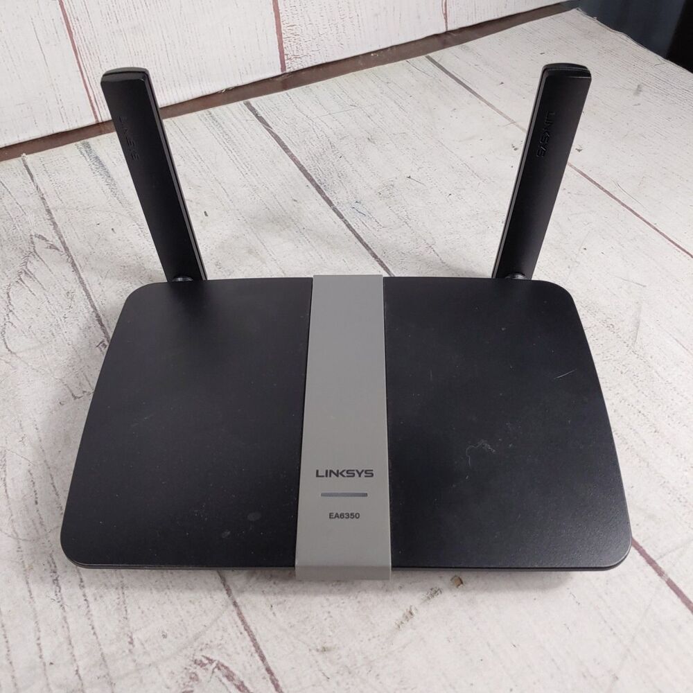 Linksys EA6350 V2 Dual Band Smart Wi-Fi Wireless Router Black Gigabit TESTED